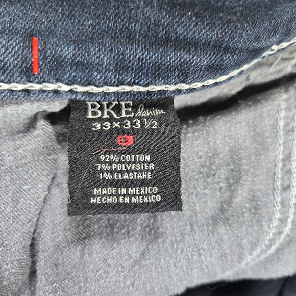 BKE Denim Mid Rise Dakota Bootcut Stretch Jeans in Jeffries Women's Size 33L - Picture 4 of 11